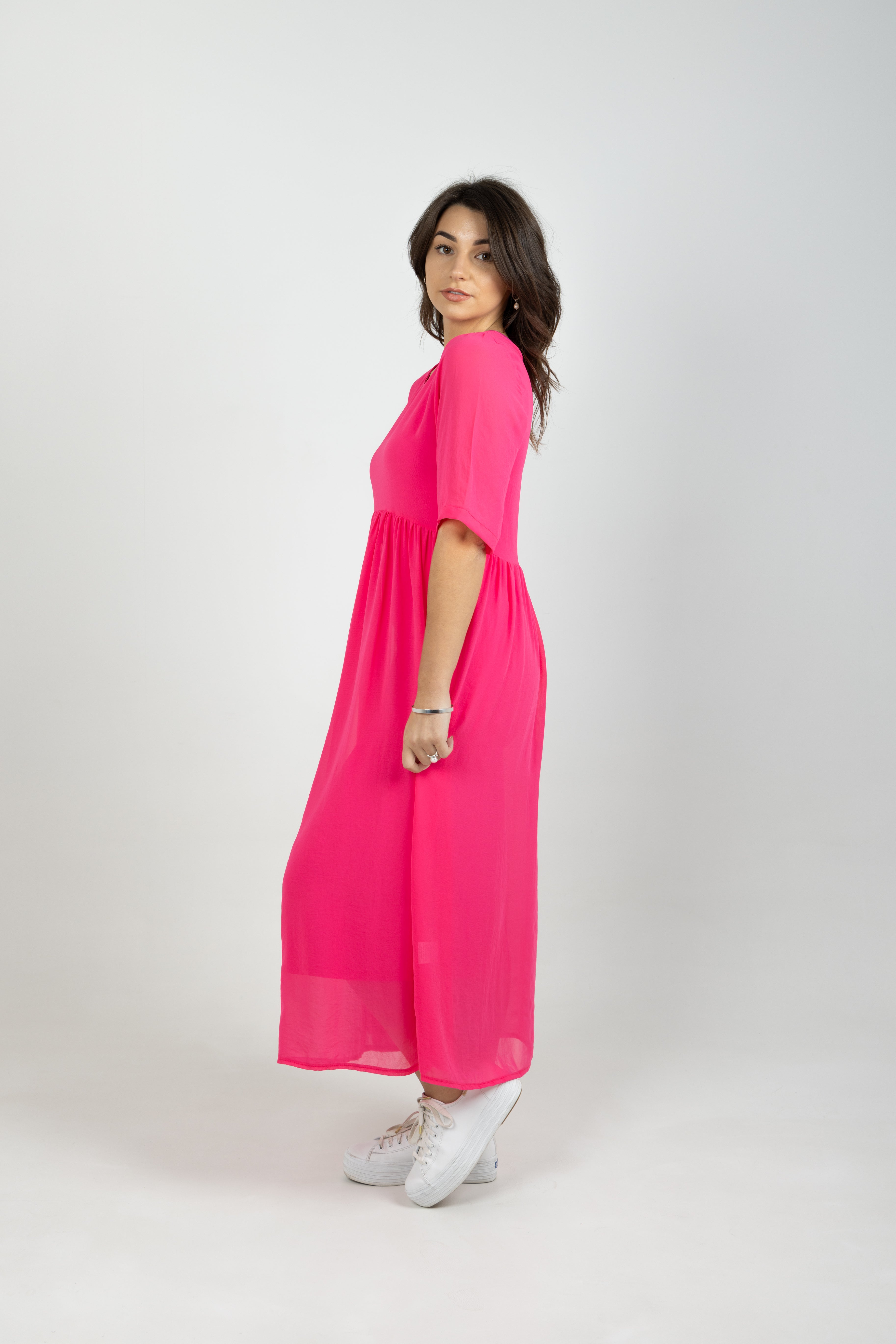 ARC DRESS FLAMINGO