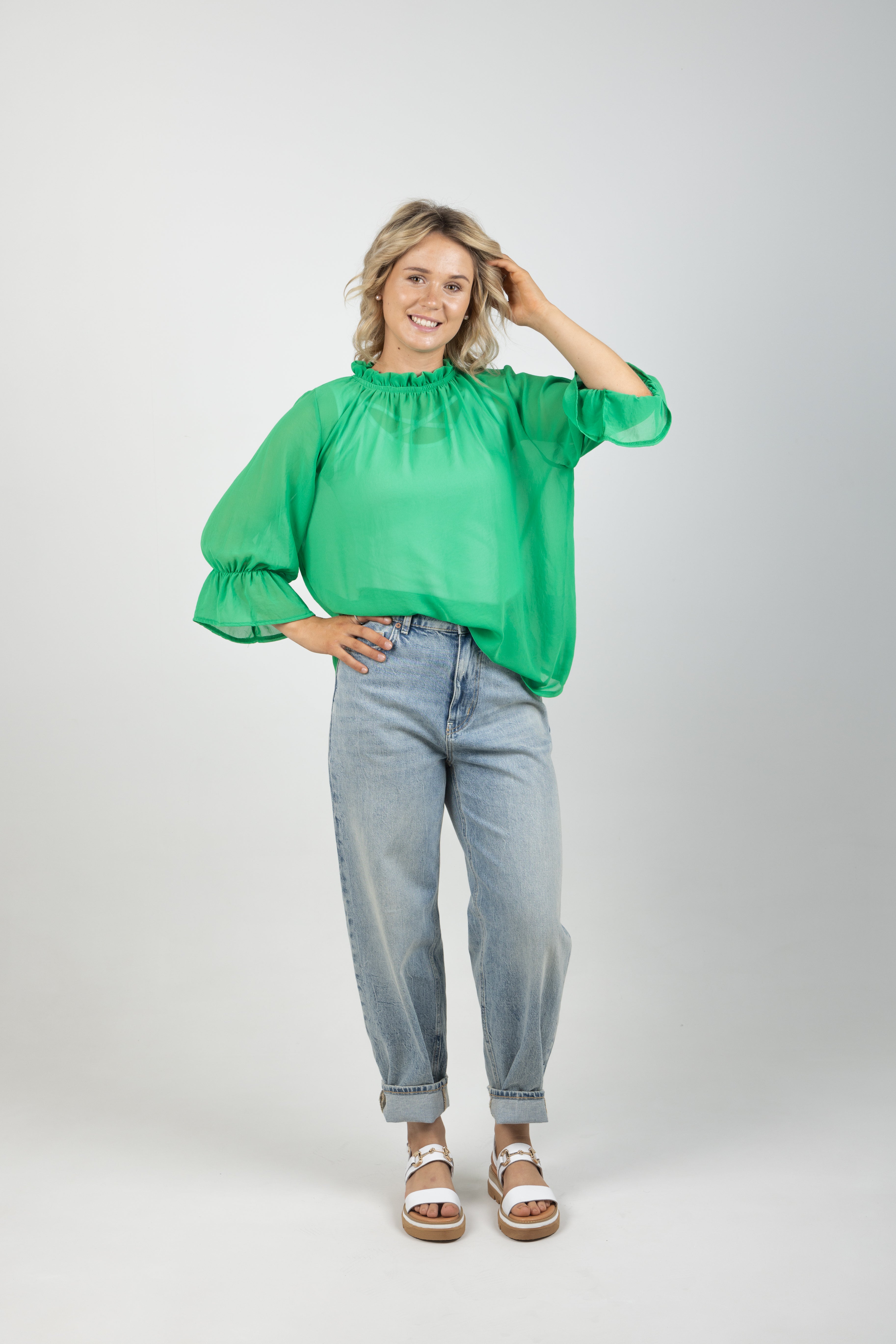 TILLY TOP APPLE GREEN