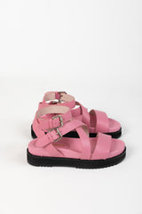 GLOBE SANDAL TUMBLE PINK LEATHER