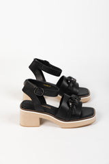 IMAGINE SANDAL BLACK LEATHER