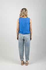 ADELFIA TIE TOP COBALT