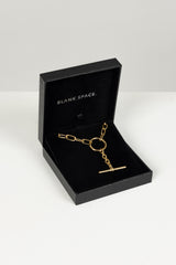 CLASSIC FOB NECKLACE 18KT GOLD