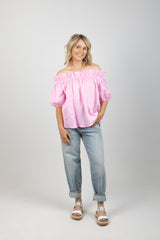 HALCYON RUCHED TOP CAMEO