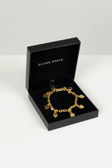 CHAIN OF HEARTS BRACELET 18KT GOLD