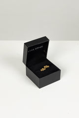 LOGO STUD EARRINGS 18KT GOLD