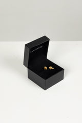 CROSS STUD EARRINGS 18KT GOLD