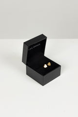 HEART STUD EARRINGS 18KT GOLD