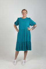 ZANZIBAR TIERED MAXI TEAL