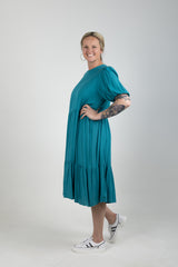 ZANZIBAR TIERED MAXI TEAL