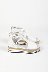 ALEXYS SANDAL WHITE LEATHER