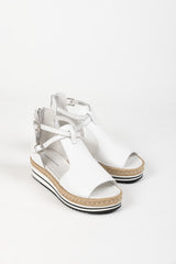 ALEXYS SANDAL WHITE LEATHER