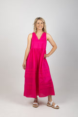 REMI TANK DRESS RASPBERRY