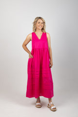 REMI TANK DRESS RASPBERRY