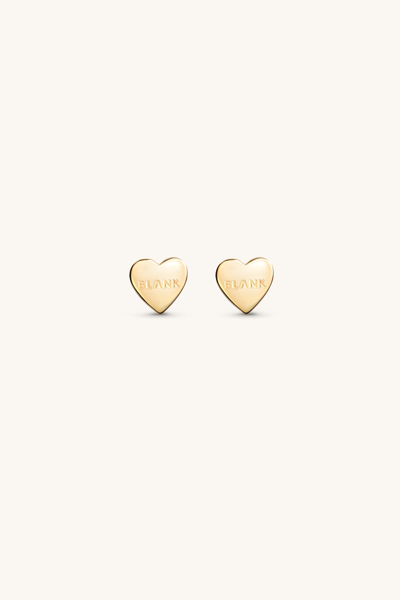 HEART STUD EARRINGS 18KT GOLD