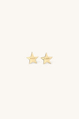 STAR STUD EARRINGS 18KT GOLD