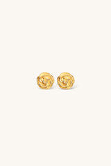 ROSE STUD EARRINGS 18KT GOLD