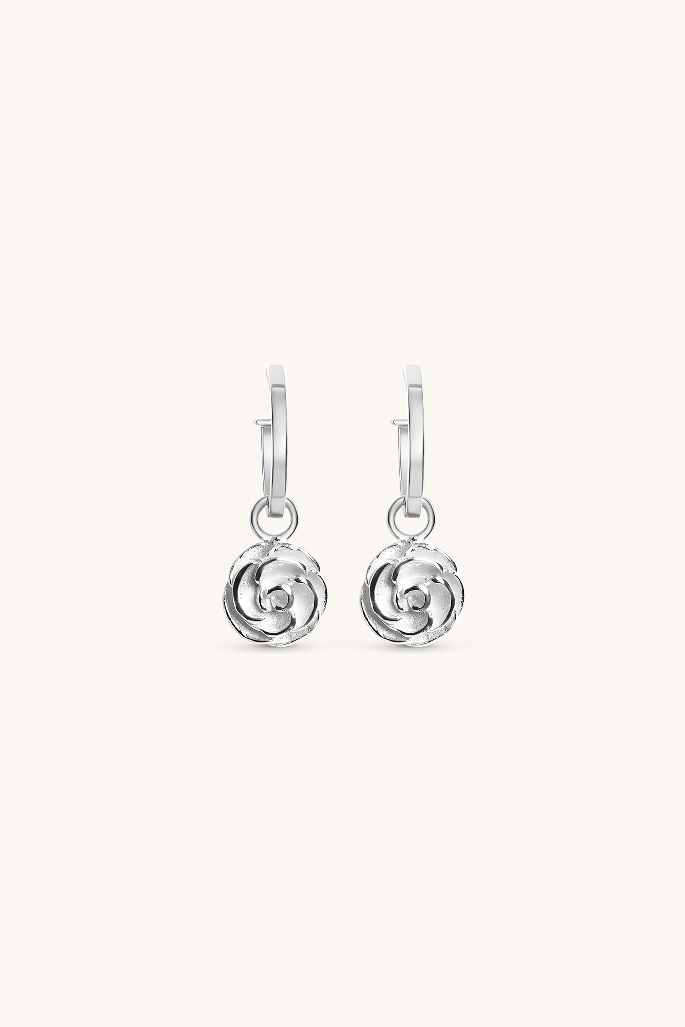 ROSE HOOP EARRINGS