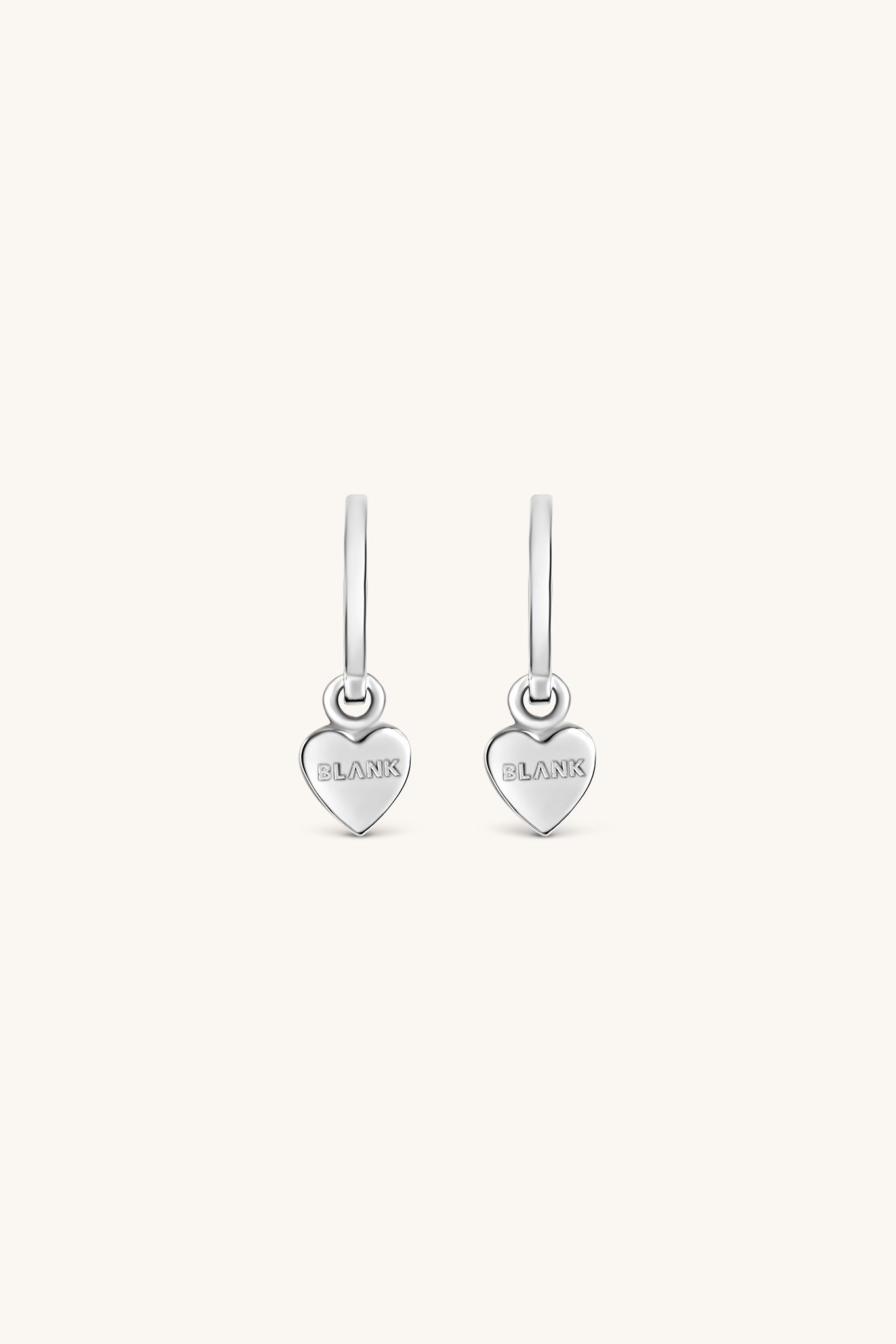 HEART HOOP EARRINGS