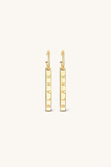 LOGO HOOP EARRINGS 18KT GOLD