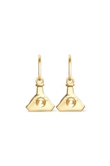 WHISTLE HOOP EARRINGS 18KT GOLD