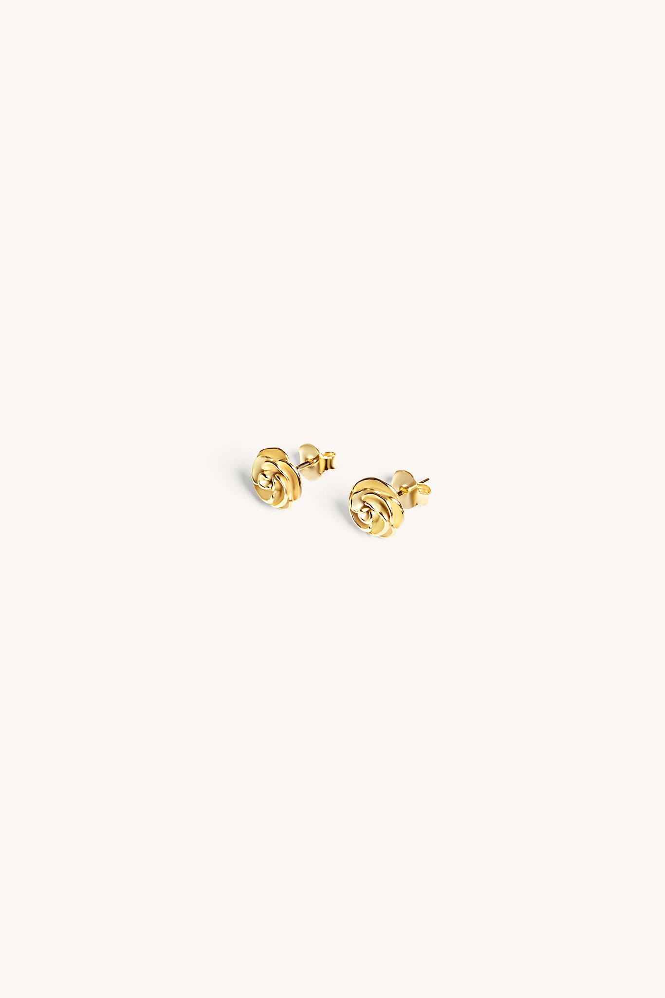 ROSE STUD EARRINGS 18KT GOLD