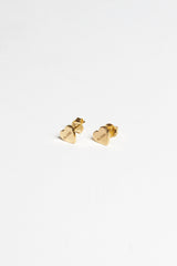 HEART STUD EARRINGS 18KT GOLD