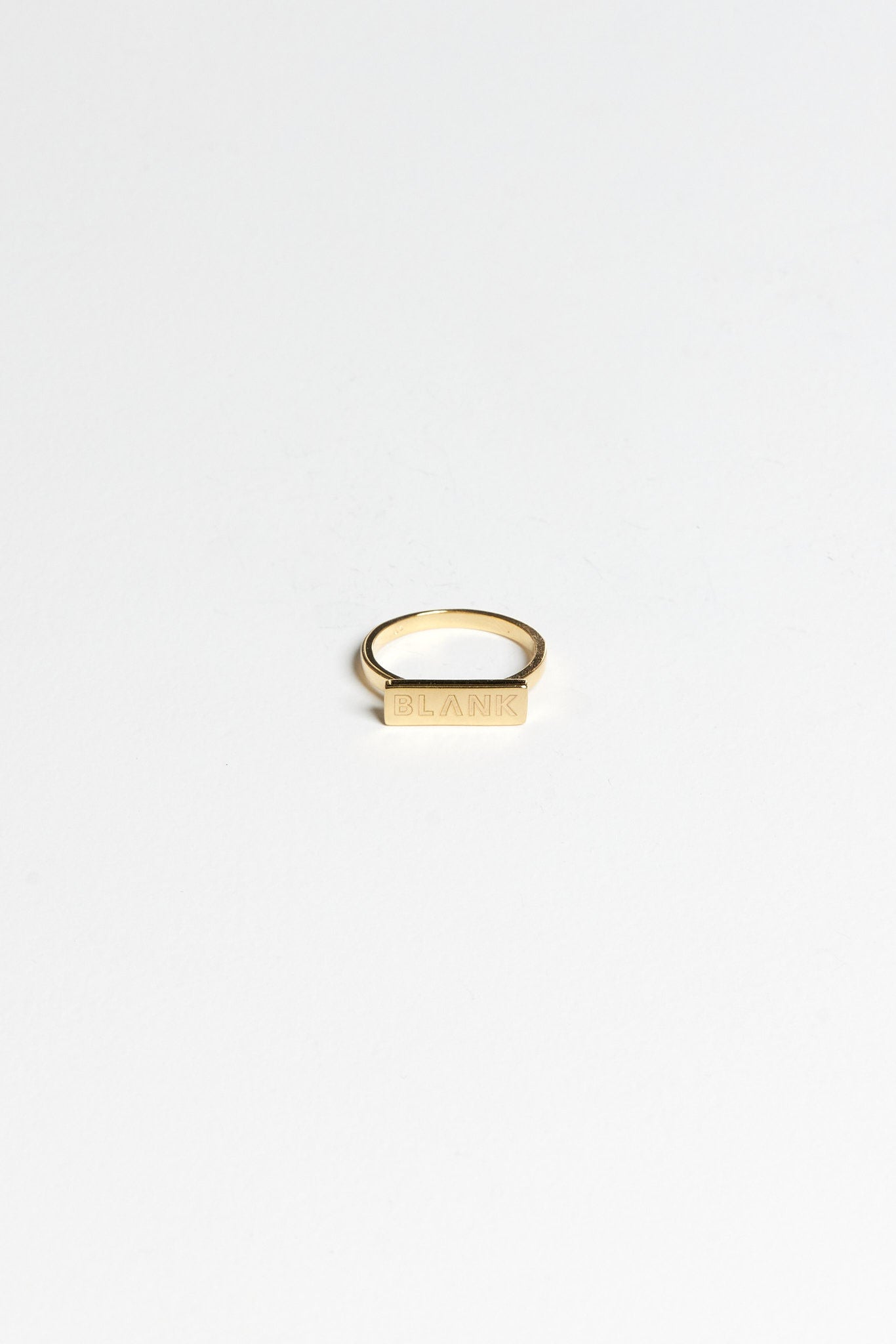 LOGO STACKER RING 18KT GOLD