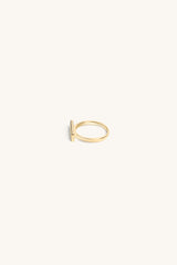 LOGO STACKER RING 18KT GOLD