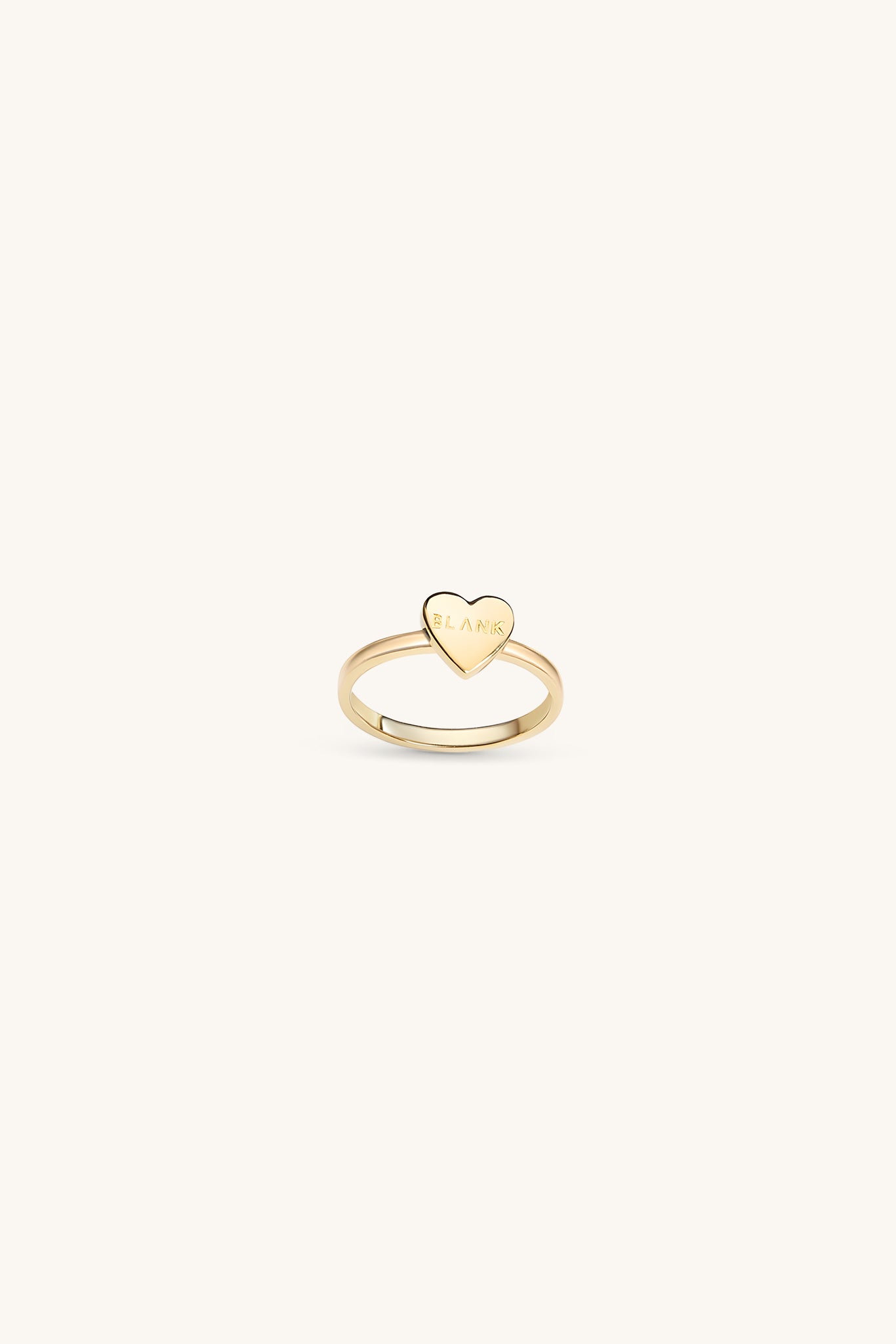 HEART STACKER RING 18KT GOLD