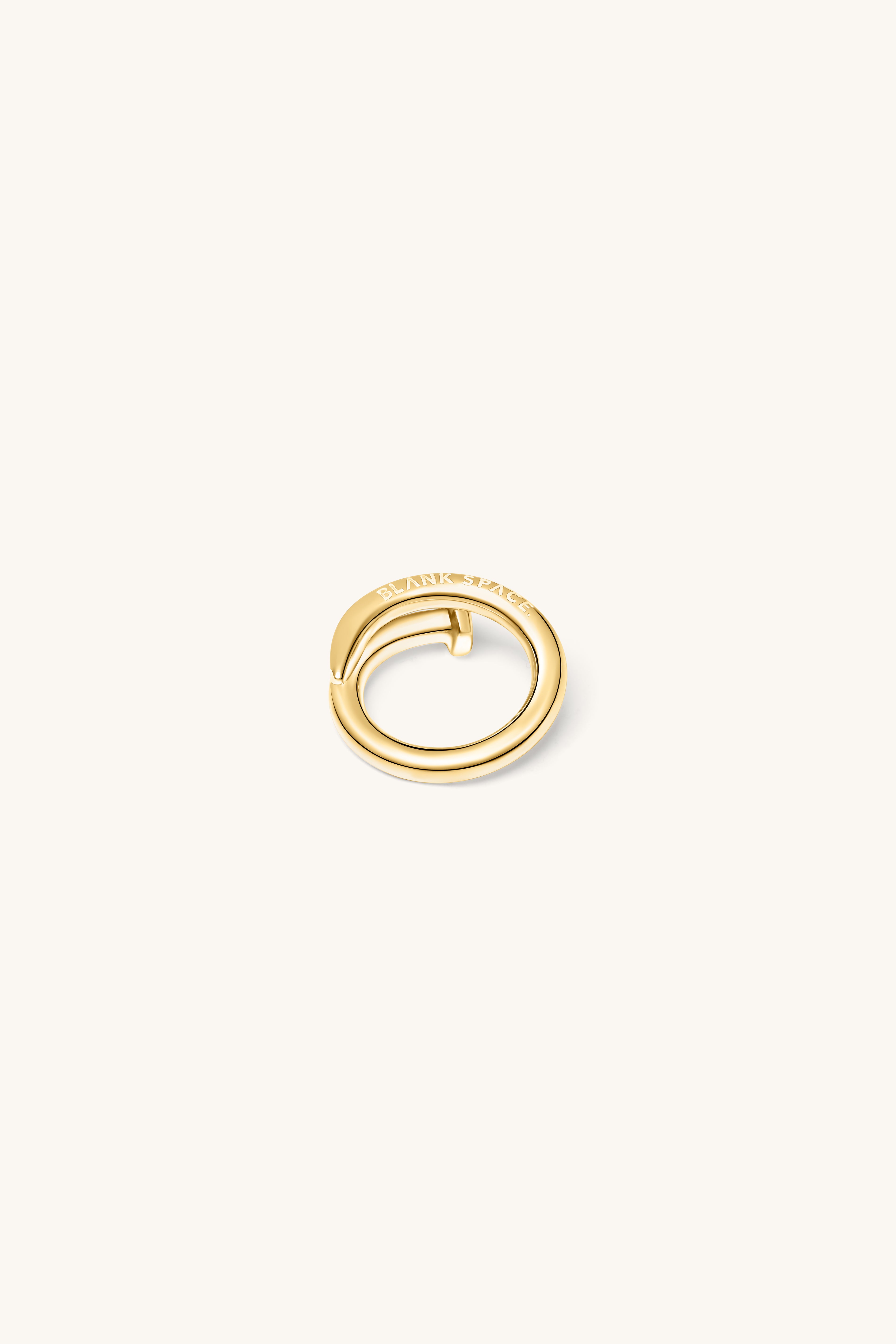 TWISTED NAIL RING 18KT GOLD