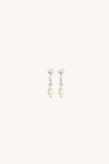 PRETTY PEARL HOOP EARRINGS