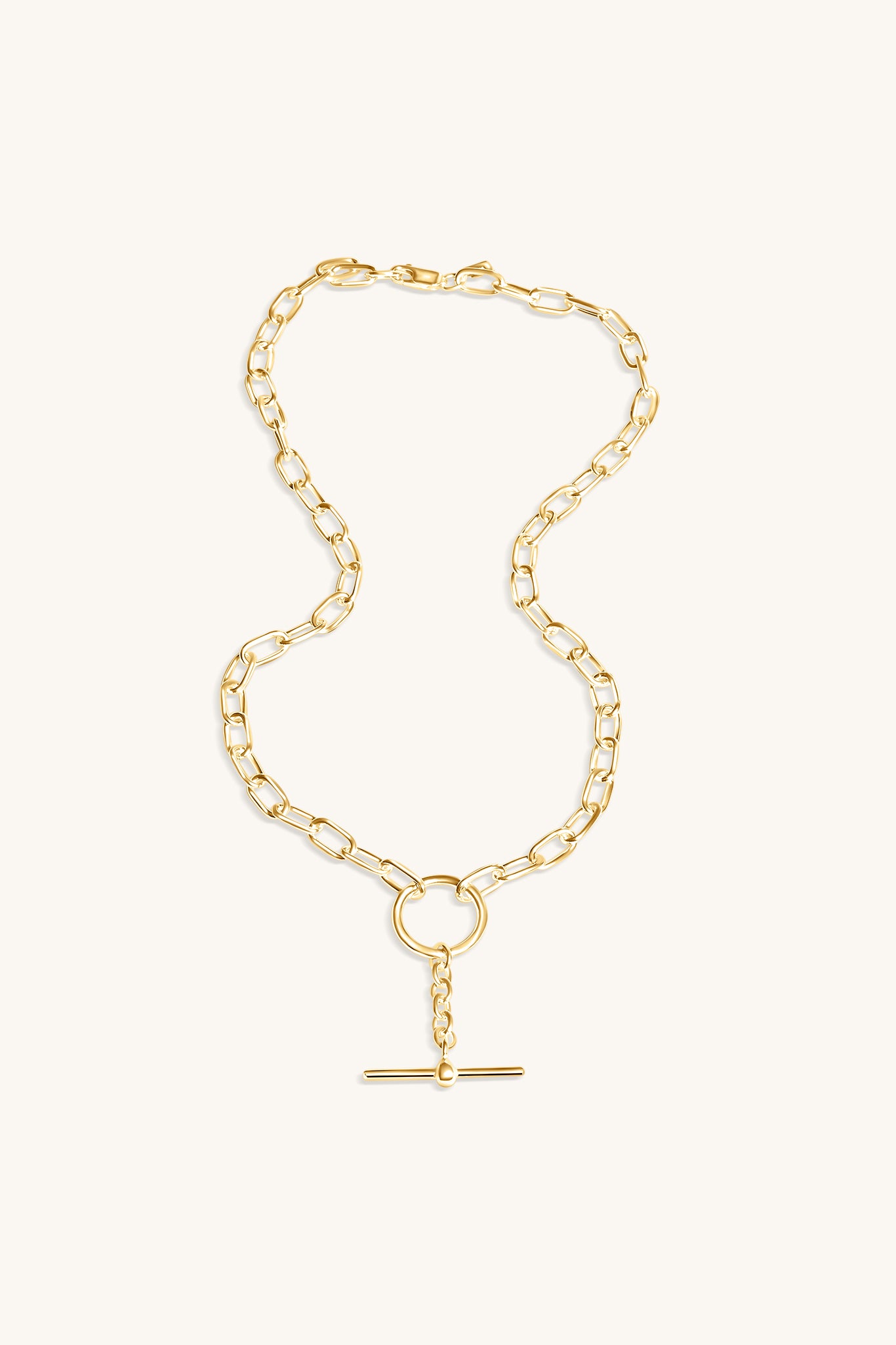 CLASSIC FOB NECKLACE 18KT GOLD