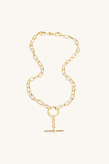 CLASSIC FOB NECKLACE 18KT GOLD