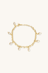 STRING OF PEARLS BRACELET 18KT GOLD