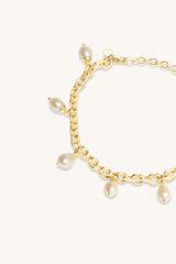 STRING OF PEARLS BRACELET 18KT GOLD