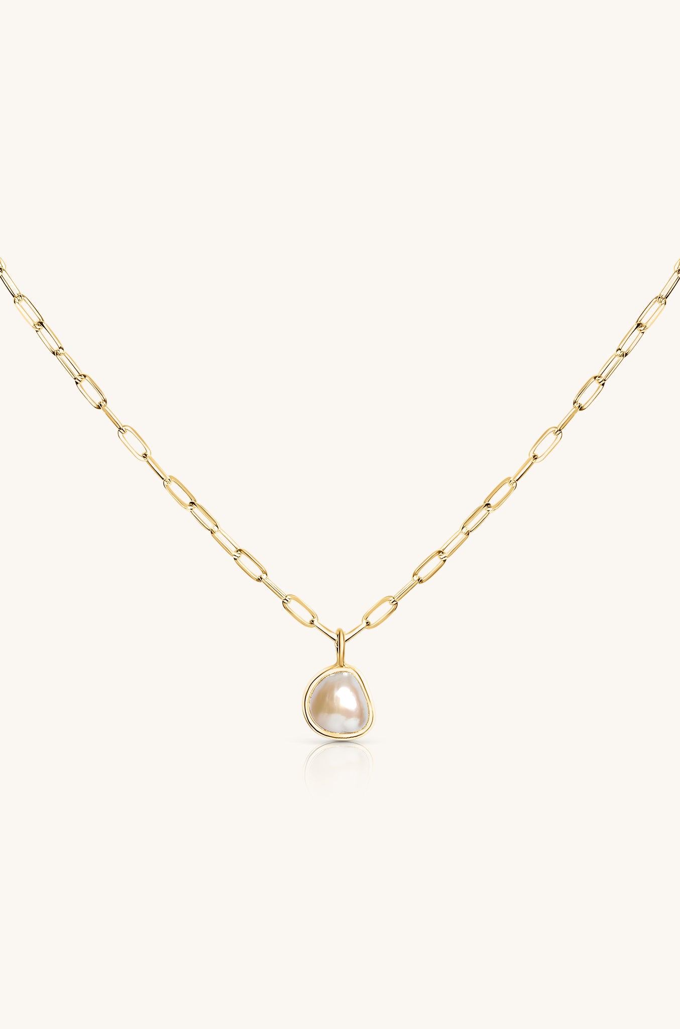 BABY PEARL NECKLACE 18KT GOLD