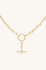 CLASSIC FOB NECKLACE 18KT GOLD