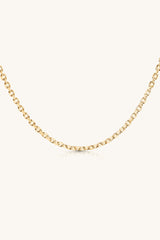 CABLE CHAIN NECKLACE 18KT GOLD