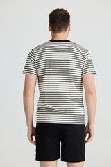 CAMBRIDGE TEE BLACK STRIPE