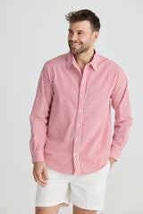 OXFORD SHIRT CHILLI STRIPE