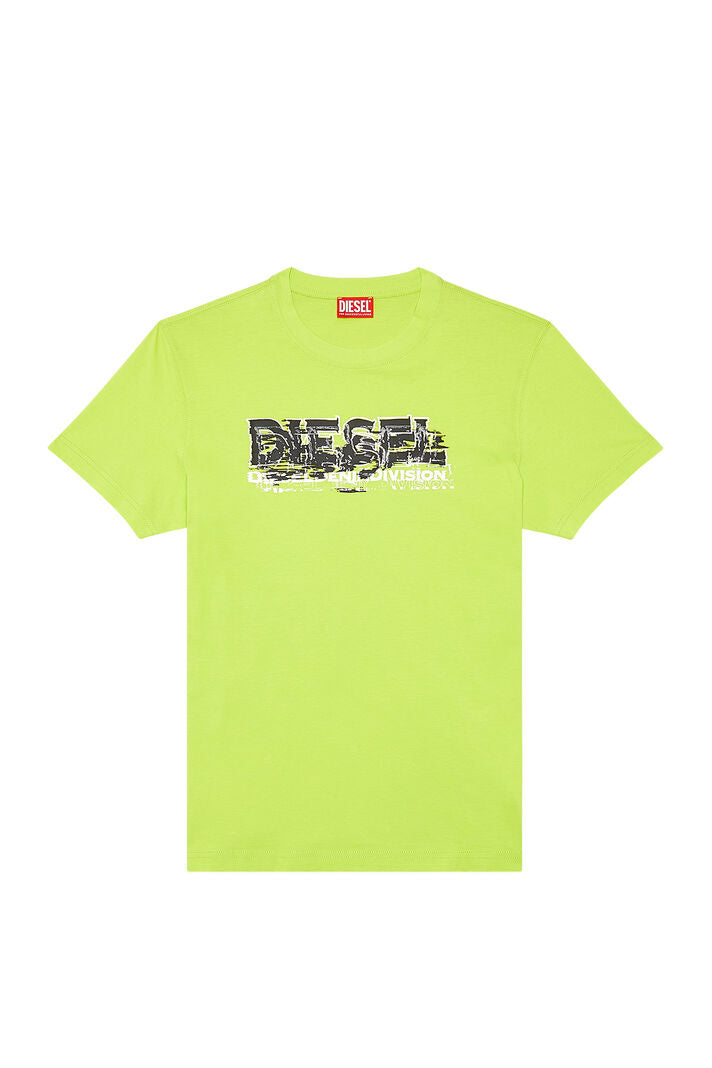 T-DIEGOR K70 T-SHIRT GREEN FLURO