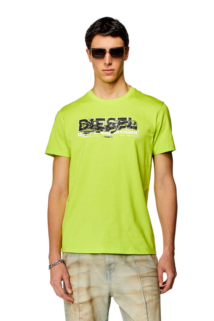 T-DIEGOR K70 T-SHIRT GREEN FLURO