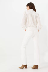 DOBBY BLOUSE OFF WHITE