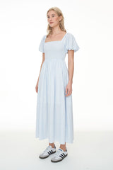 CELINE LOVER MIDI DRESS BLUE/WHITE