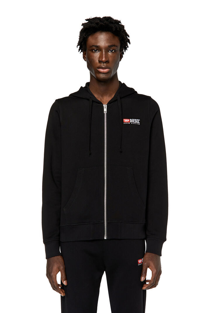 S-GINN ZIP UP HOOD BLACK