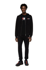 S-GINN ZIP UP HOOD BLACK