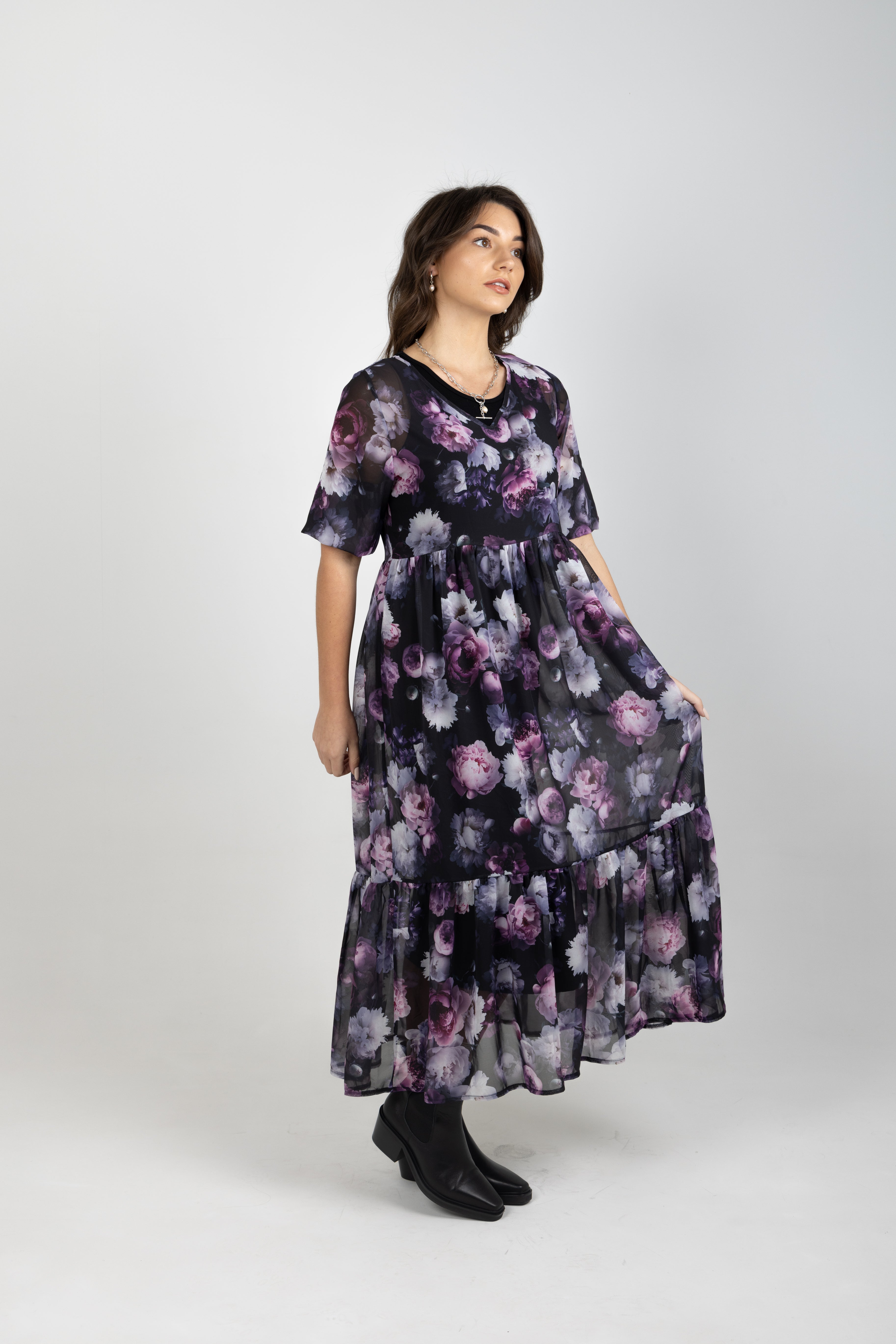 REBECCA DRESS MOONLIGHT GARDEN