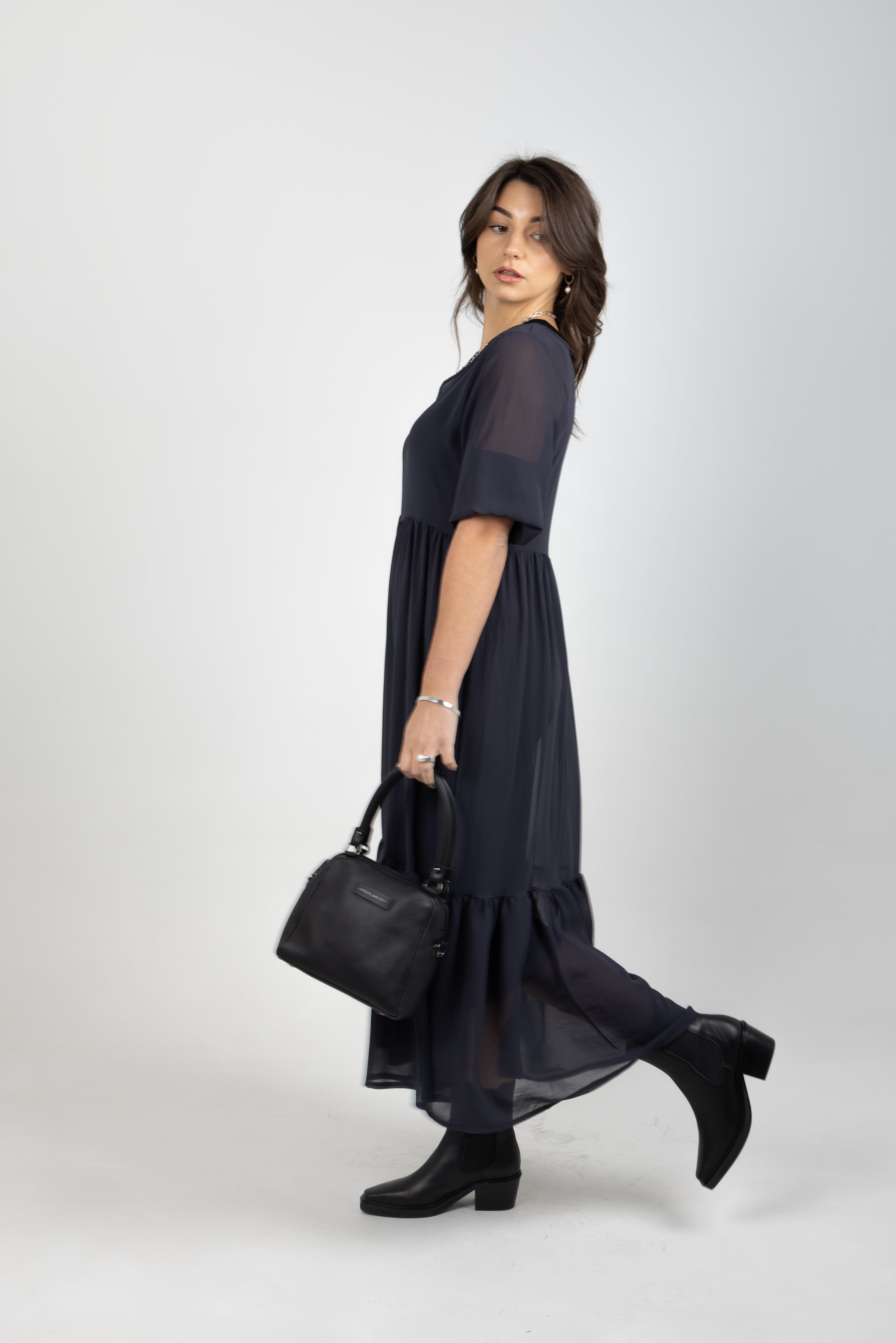 REBECCA DRESS GRAPHITE