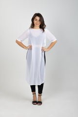 HAZEEL TABARD WHITE