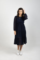 ISABEL DRESS BLUE NOIR